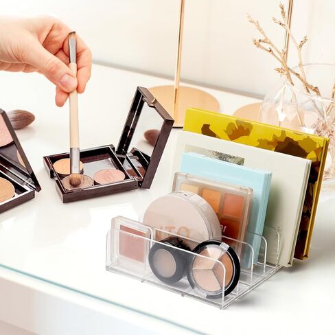 Popokk 4 حزمة الاكريليك البريد فارز المنظم واضح الاكريليك علبة النقود مقسم المال صينية حشو 7 أقسام الاكريليك عينيه لوحة ماكياج المنظم لبطاقة البريد رسالة مغلف لوحة in Kuwait