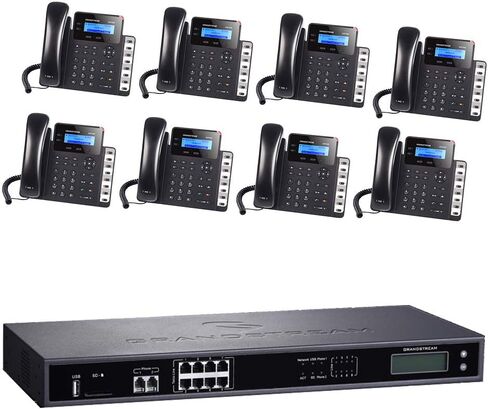 هاتف Grandstream GXP1628 IP 8 وحدات + UCM6208 8 منافذ IP PBX جيجابت in Saudi Arabia