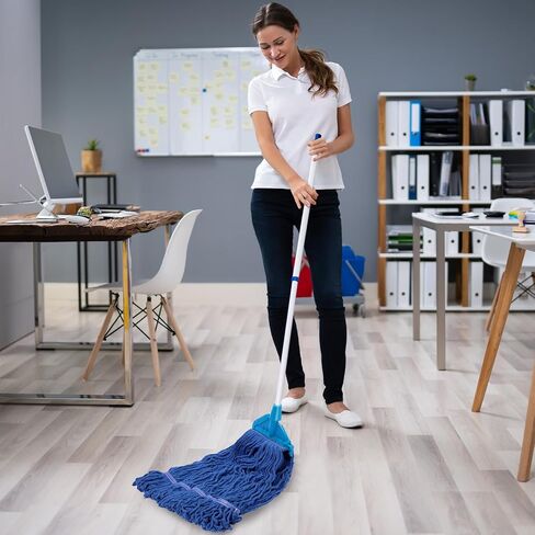 Nuogo 10 Pcs Commercial Mop Head Replacement Floor Cleaning Wet Mop Heads Wet Mop Head Refills Heavy Duty Commercial Mop Refills General Cleaning Mop Refills in Saudi Arabia