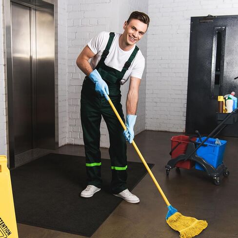 Nuogo 10 Pcs Commercial Mop Head Replacement Floor Cleaning Wet Mop Heads Wet Mop Head Refills Heavy Duty Commercial Mop Refills General Cleaning Mop Refills in Saudi Arabia