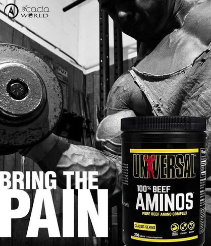 Universal Classic Series 100% Beef Aminos - Pure Beef Amino Complex, EAAs & BCAAs from Beef Protein Isolate & Pure Desiccated Argentine Beef Liver, 66 Servings, 200 Tablets in Saudi Arabia