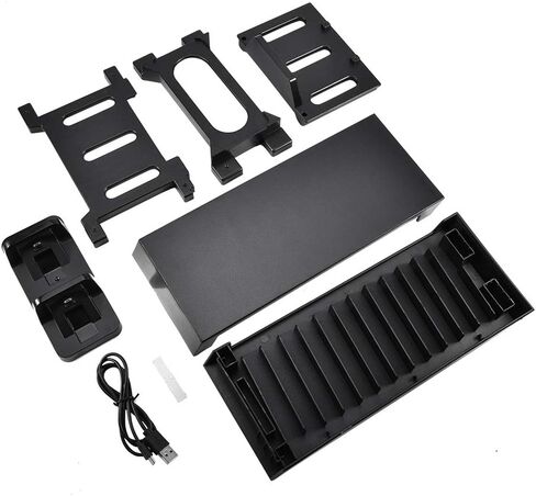 143 Game Storage Tower Controller Charger,Game Disk Rack Holder Vertical Console Stand,Multifunctional Detachable CD Game Disk Holder, for PS4 Slim PRO XboxONE S in Saudi Arabia