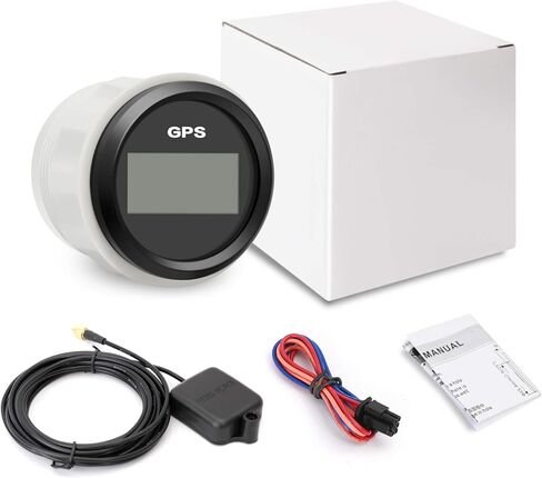 BLUERICE 7 الخلفية 52 مللي متر العالمي لتحديد المواقع عداد السرعة SOG ODO متر للدراجات النارية سيارة شاحنة قارب يخت in Kuwait