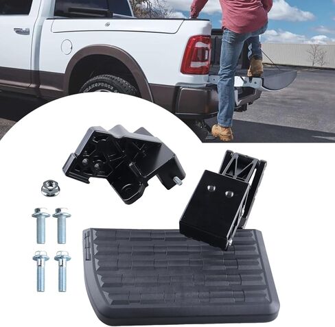ZZDSNJ شاحنة سرير جانبي خطوة مصد قابل للسحب Uni لـ 2022 2023 Toyota Tundra سرير قابل للطي خطوة باب خلفي قابل للسحب استبدال PTS30-34000 in Kuwait