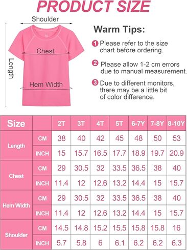 تي شيرت سباحة من Poroka 3 قطع للفتيات والأطفال الصغار بعامل حماية من الأشعة فوق البنفسجية 50+ Rashguard قصير الأكمام للسباحة في الهواء الطلق ملابس سباحة لركوب الأمواج in Kuwait