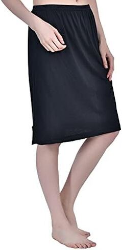 Aimly Women's Cotton Knee Length Underdress Side Slit half Slip Skirt Pack of 1 in Saudi Arabia