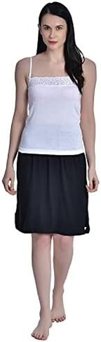 Aimly Women's Cotton Knee Length Underdress Side Slit half Slip Skirt Pack of 1 in Saudi Arabia
