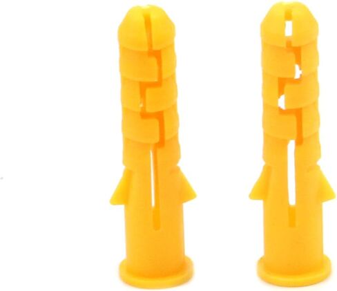 Xiayztan 200 Pcs PP Drywall Anchors Plastic Expansion Bolt Tube for Wall Installation Projects M6x30mm Anchor for M3.5-M4 Screw in Saudi Arabia