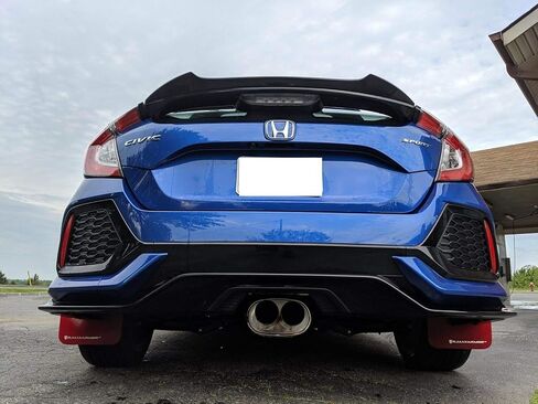 جناح جناح منقار البط الأسود اللامع متوافق مع Honda Civic 2016-2021 Hatchback 10 X Generation 5Dr Type-R EX EX-L LX Sport Touring in Kuwait