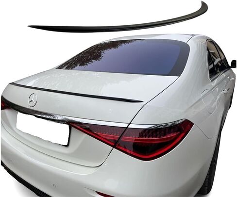2022-2024 جناح سبويلر خلفي أسود لامع لسيارة Mercedes Benz C Class W206 سيدان C300 C43 4MATIC غطاء صندوق السيارة منقار البط 2023 in Saudi Arabia