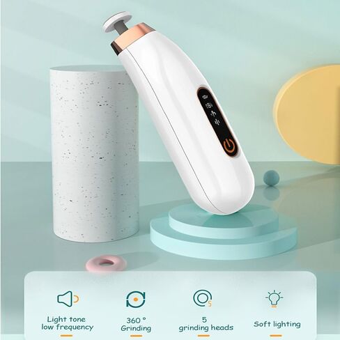 BabyChial Baby Electric Nail Trimmer,Rechargeable Nail Filer,Cordless Electric Nail Drill Machine with LED Spotlight,4 Speed Modes Baby Nail File,Nail Grinder for Newborn Toddler or Adults Fingernails in Saudi Arabia