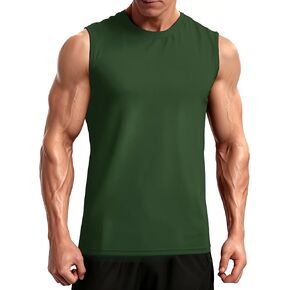 قمصان بدون أكمام للرجال بدون أكمام للتمرين، قمصان خفيفة الوزن ماصة للرطوبة، سريعة الجفاف، للجري in Kuwait