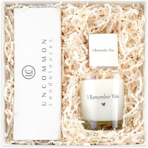 Sympathy Gift Basket for Loss of a Loved One | Hand Poured Scented Candle with Premium Wick Trimmer, Candle Snuffer, & Wick Dipper | Bereavement Candle Gifts with Matchbox in Saudi Arabia