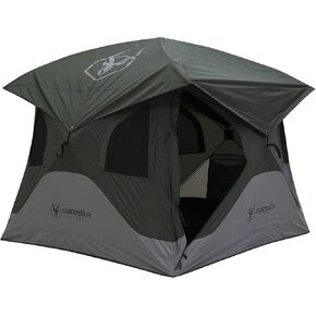 Gazelle Tents™ T3X Hub Tent Overland Edition, Easy 90 Second Set-Up, Waterproof, UV Resistant, Removable Floor, Footprint, 3-Person, Pacific Blue, 68" x 76" x 82", GT302PB in Saudi Arabia