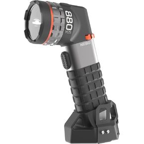 NEBO Luxtreme Rechargeable Spotlight with Durable Anodized Aircraft-Grade Aluminum, USB Charging Cable and Batteries Included, Available in 1 Mile and 1/4 Mile Beam in Saudi Arabia