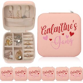 6 Pcs Girls Trip Gifts Favors Jewelry Organizer with Pattern Birthday Gifts for Women Bestie Bride Wedding Anniversary for Mom Wife Girls Weekend Summer Holiday Travel(Girls Trip) in Kuwait