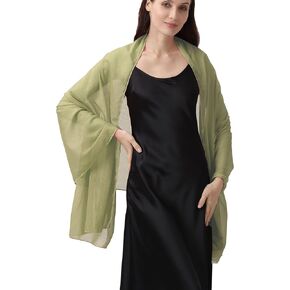 شال أنيق للسهرات للنساء، رسمي، شيفون كريب لامع، وشاح لحفلات الزفاف in Kuwait