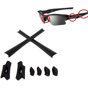 Galaxy Nose Pads & Earsocks Rubber Kits For Oakley Flak Jacket XLJ Black/White Color in Saudi Arabia