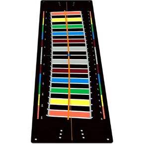 Golf Putting Mats Practice Indoor 30 x 8.27 Inch Golf Putting Practice Training Aid Golf Alignment Track Putting Green Golf Mat Putting Green Exercise Putter Training Supplies in Kuwait