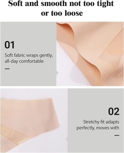5 PCS Seamless Low Rise Ice Silk Underwear for Women, Smooth Edge Soft Fit Lightweight Breathable Modern Innerwear in Saudi Arabia
