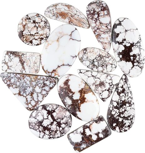 Natural Gemstone Cabochon Pack of 5 Mixed Shapes – Polished Crystal Stones for Jewelry Making, Healing, Reiki & DIY Crafts, Natural Gem Cab Set for Wire Wrapping & Energy Work in Saudi Arabia