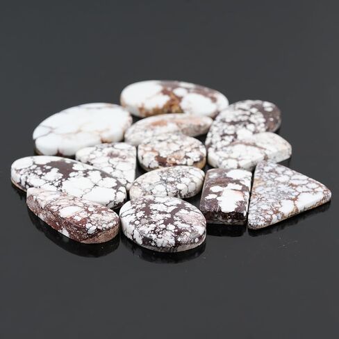Natural Gemstone Cabochon Pack of 5 Mixed Shapes – Polished Crystal Stones for Jewelry Making, Healing, Reiki & DIY Crafts, Natural Gem Cab Set for Wire Wrapping & Energy Work in Saudi Arabia