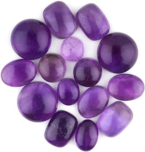 Natural Gemstone Cabochon Pack of 5 Mixed Shapes – Polished Crystal Stones for Jewelry Making, Healing, Reiki & DIY Crafts, Natural Gem Cab Set for Wire Wrapping & Energy Work in Saudi Arabia