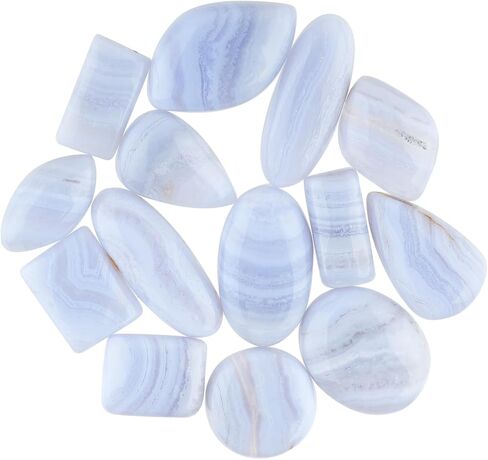 Natural Gemstone Cabochon Pack of 5 Mixed Shapes – Polished Crystal Stones for Jewelry Making, Healing, Reiki & DIY Crafts, Natural Gem Cab Set for Wire Wrapping & Energy Work in Saudi Arabia
