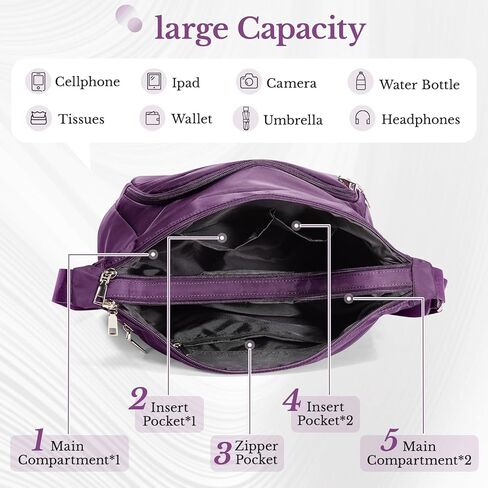 coowoz Crossbody Bags for Women Travel Large Shoulder Handbags bolsos para mujere in Saudi Arabia