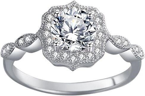 1 Carat Dazzling Diamond Engagement Ring | VVS1 Clarity, D-Color | Unique, Sophisticated Wedding Jewelry in Saudi Arabia