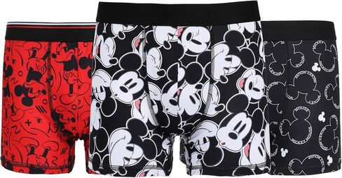 مجموعة سراويل داخلية للرجال من Bioworld Mickey Mouse كلاسيكية مطبوعة بالكامل (عبوة من 3 قطع) in Saudi Arabia