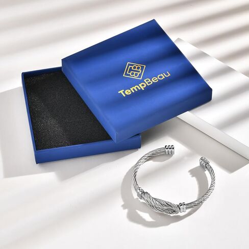 Infinity Love Knot Bracelet for Mens Women - Silver/Black/Gold Plated Stainless Steel Double Line Twisted Cable Wire Bangle Bracelets Adjustable Open Cuff Bracelet Fashion Vintage Unique Jewelry Gift in Saudi Arabia