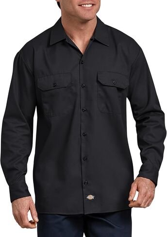 Dickies Men's Flex Relaxed Fit Long Sleeve Work Shirt in Saudi Arabia