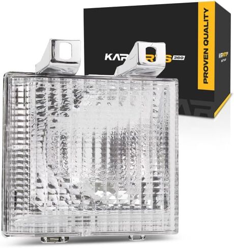 For 1983 84 85 86 87 1988 Chevy Blazer Pair Park/Signal Lights Driver and Passenger Side Unit w/quad headlamps GM2520110 GM2521110 - replaces 918045 918046 in Kuwait