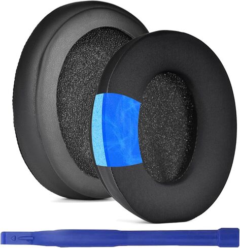 headphone protective cover is suitable for Sony WH-CH710N headphone replacement ear pads, suitable for WH-CH710N earmuffs protein leather, WH-1000XM4 zipper head beam protective cover (Black) in Kuwait