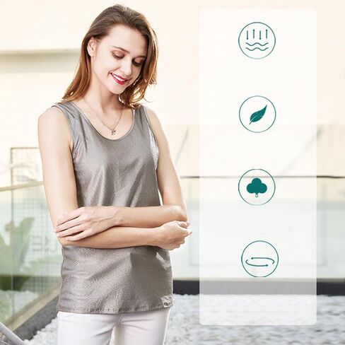 Eujgoov EMF Vest، EMF Shielding T Shirt Defender EMF EMF Blockers للمنزل (M) in Kuwait