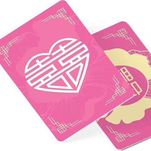 Double Happiness Love Talisman Feng Shui Amulet Card, Symbol for Romance Harmony and Soulmate Connection, Pocket Talisman Feng Shui Gift, Made in USA (2 Pack) in Saudi Arabia