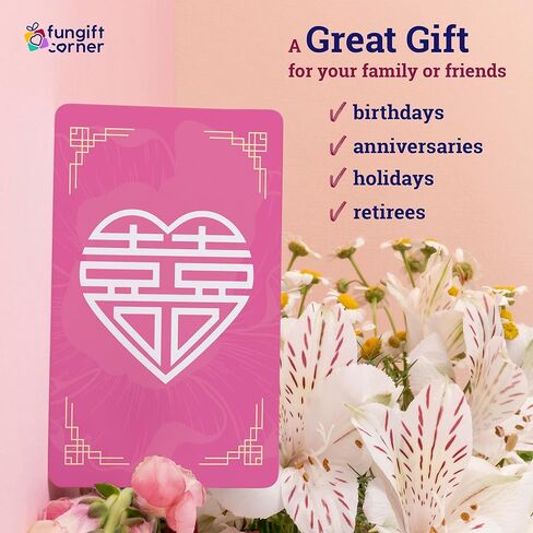 Double Happiness Love Talisman Feng Shui Amulet Card, Symbol for Romance Harmony and Soulmate Connection, Pocket Talisman Feng Shui Gift, Made in USA (2 Pack) in Saudi Arabia