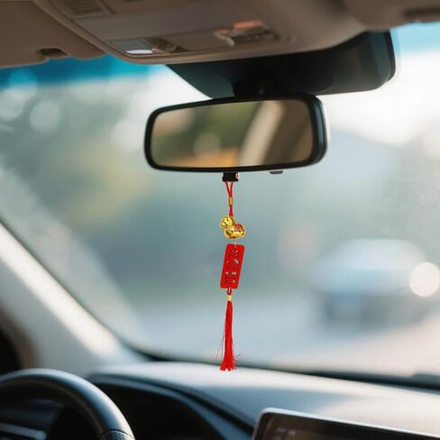 6 Pcs Chinese New Year Horse Year of The Horse 2026 Decorations Chinese New Years Lunar Zodiac Ornament Feng Shui Tassels Pendant Charm Gifts for Keychain Car Statue Bonsai in Saudi Arabia