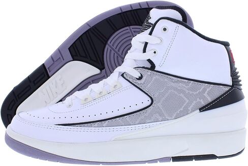 Jordan Men's 2 Retro Python White/Fire Red-Black-Sail (DR8884 102) in Saudi Arabia