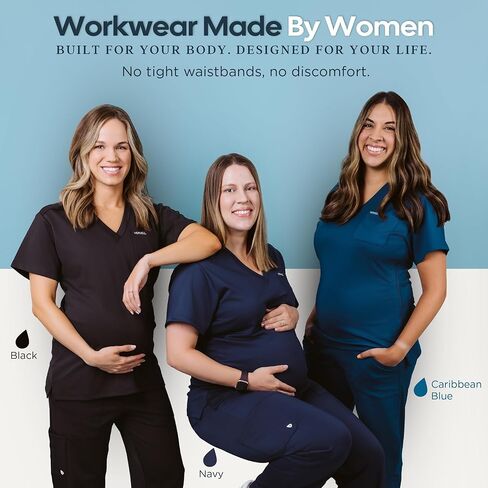 OG Maternity Scrub Top - فرك الحمل المريح والمسامي in Kuwait