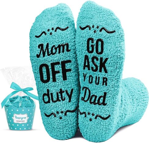 HAPPYPOP Gifts for Mom from Son Daughter - Mothers Day Gifts Socks, Birthday Socks for Mom Mama, Stocking Stuffers in Saudi Arabia