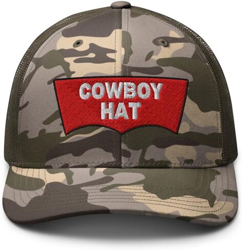 NX Camo Cowboy Hat Embroidered Curved Bill Camouflage Trucker Hat Low Crown Adjustable Rodeo Western Country Cap in Saudi Arabia