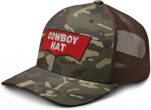 NX Camo Cowboy Hat Embroidered Curved Bill Camouflage Trucker Hat Low Crown Adjustable Rodeo Western Country Cap in Saudi Arabia