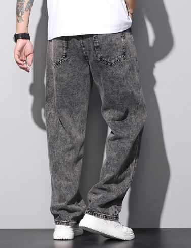 بنطلون جينز رجالي Regual Fit Y2K Denim Pants الهيب هوب ملابس الشارع الشهير in Kuwait