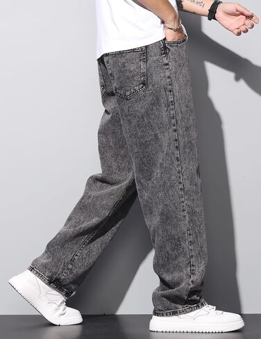 بنطلون جينز رجالي Regual Fit Y2K Denim Pants الهيب هوب ملابس الشارع الشهير in Kuwait