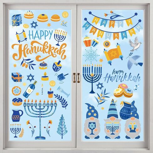 Happy Chinese New Year Window Clings for Glass Windows, 9 Sheets Horse Lunar New Year 2026 Window Decorations, Spring Festival Windows Decals Stickers for Office Home (Double-Sided) in Saudi Arabia