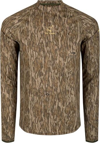 Drake Waterfowl Men's Early Bird Long Sleeve Performance Crew - Breathable Stretchy Camo Hunting Shirt with UPF 50 Protection in Saudi Arabia