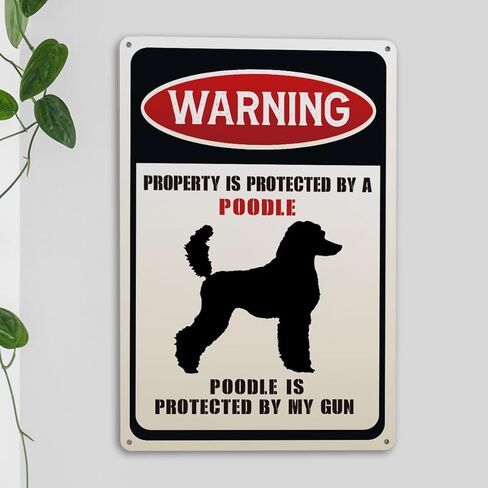 French Bulldog Warning Metal Tin Sign Funny Dog Lovers Gifts for Women Men Retro Garden Yard Toilet Restroom Wall Decor 7 x 10.5 Inch in Saudi Arabia