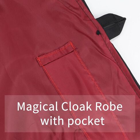 Wizard Robe Cloak with Hooded for Adult and Teens Magician Outfit Cape Halloween Costume Dress Up for Men & Women in Saudi Arabia